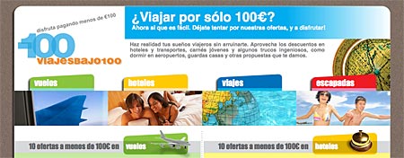 Viajes bajo 100
